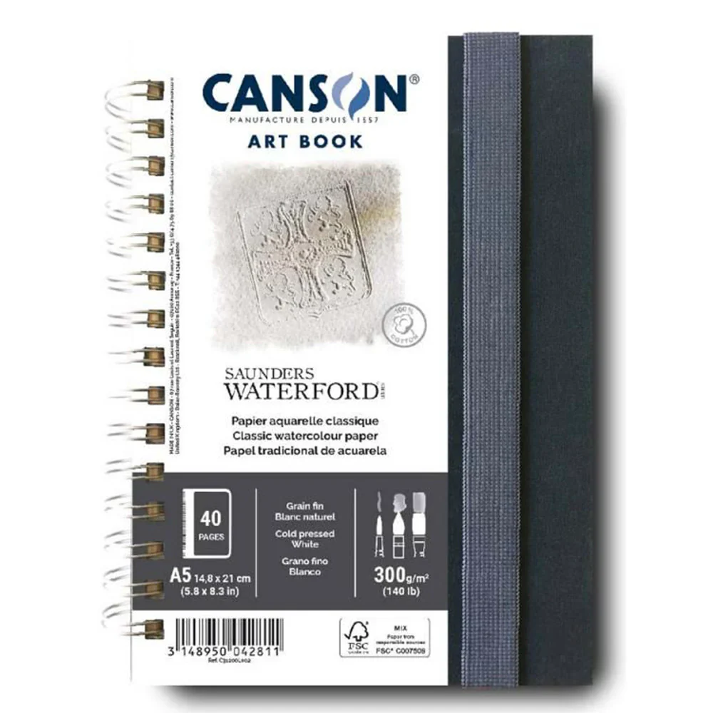 Canson Art Book 300gsm Saunders Waterford Hard Cover - Image 3