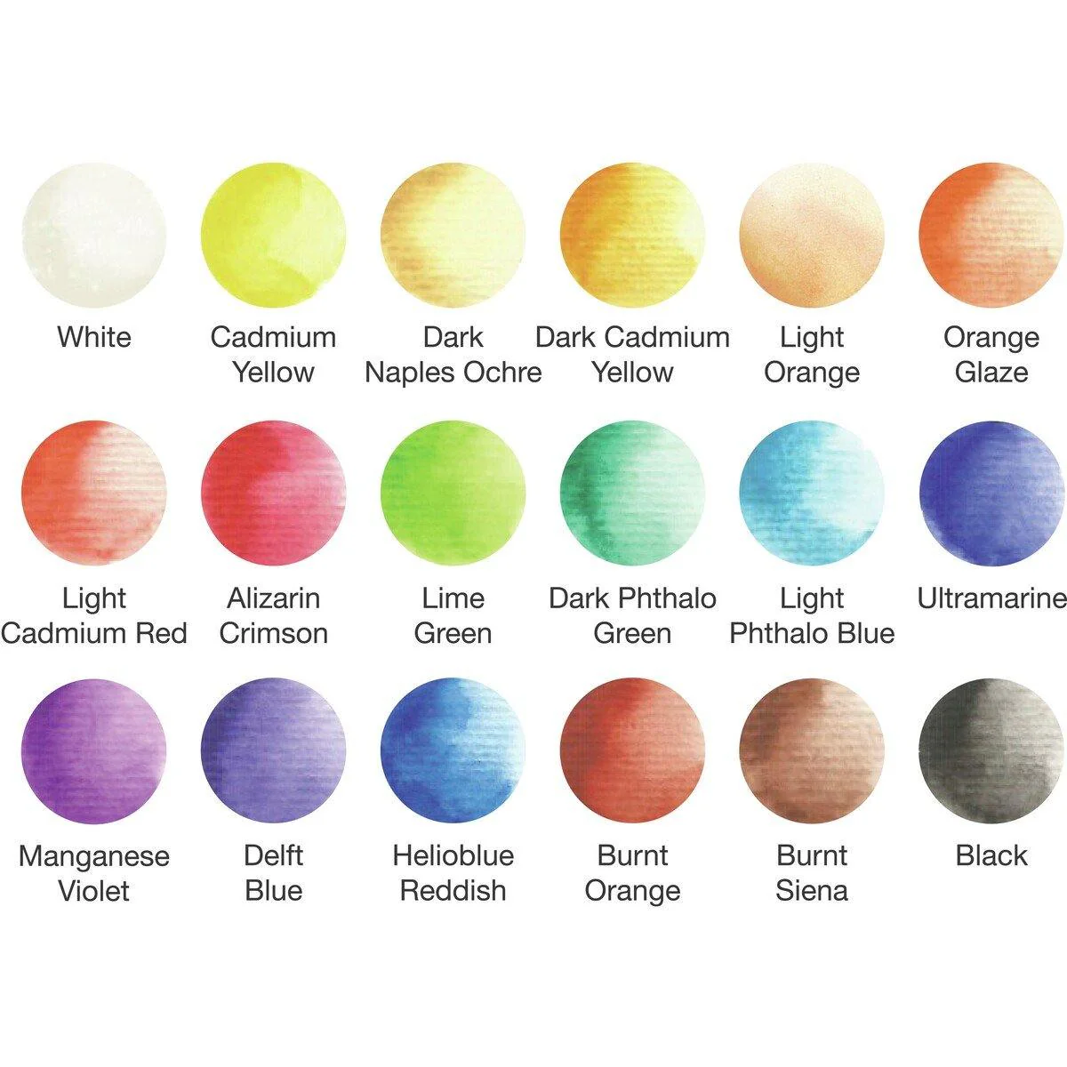 Faber-Castell 18 Watercolour Pans + Paint Brush - Image 3