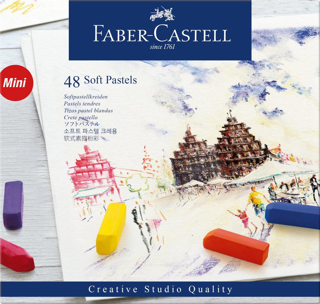 Faber-Castell Creative Studio Soft Pastels Crayons Mini Cardboard Box Set - Image 4