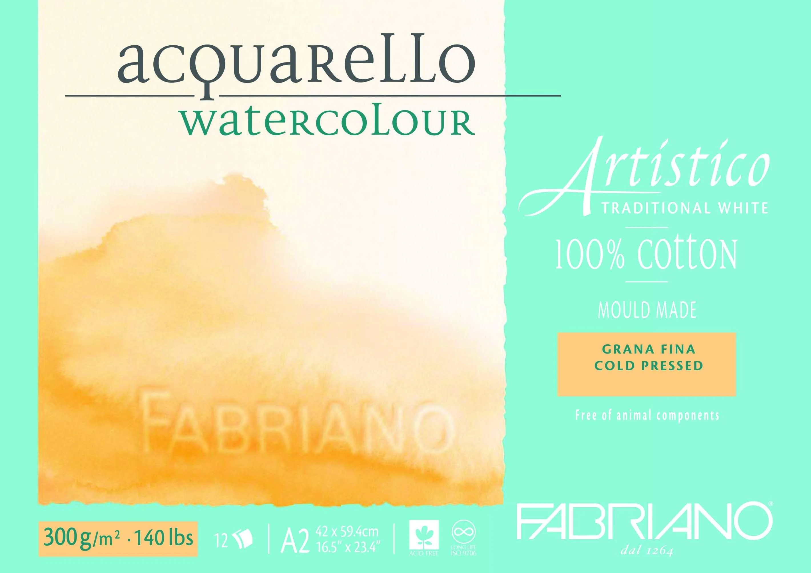 Fabriano Artistico 100% Cotton Water Colour Pads 12 Sheets - Image 14
