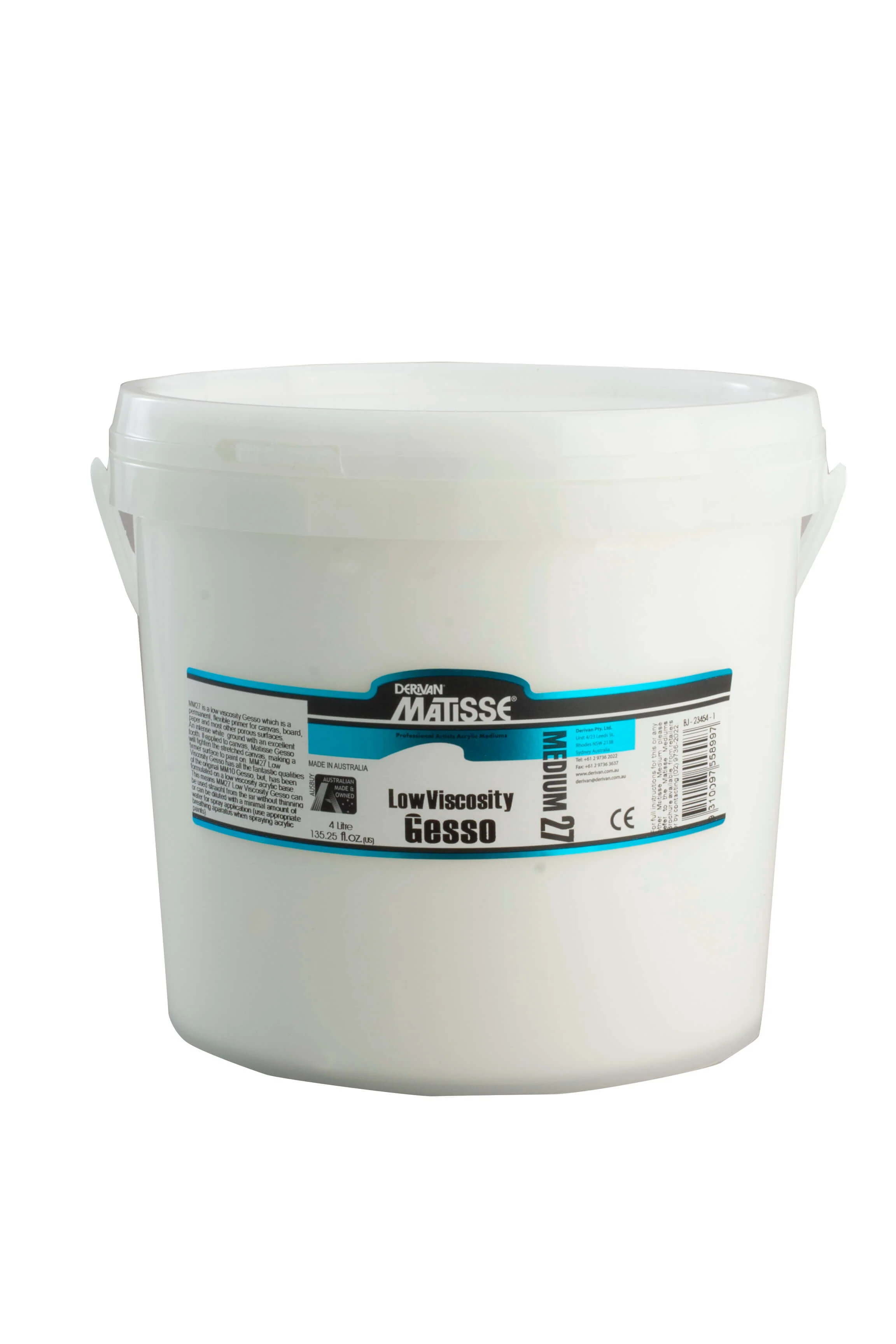 Matisse Acrylic Medium MM27 Low Viscosity Gesso - Image 3