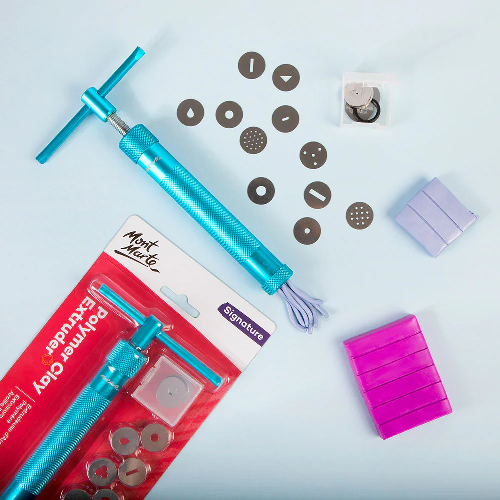 Mont Marte Anodised Aluminium Clay Extruder 22pc - Image 3