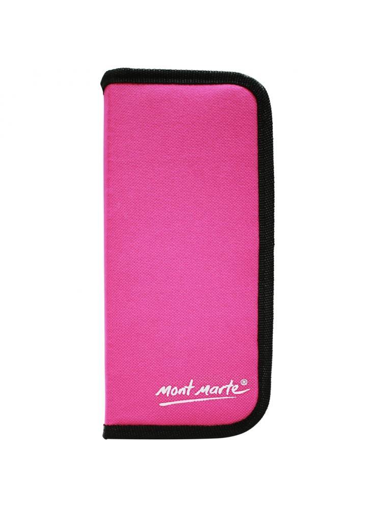 Mont Marte Hog Bristle Brush Set in Wallet 11pce - Oil - Image 2