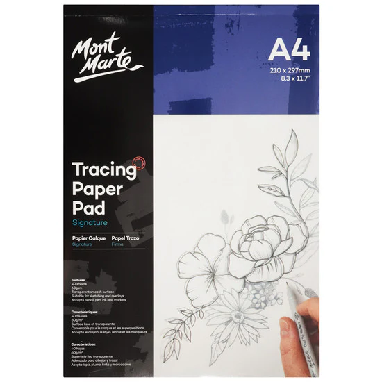 Mont Marte Tracing Paper Pad 60gsm 40 sheet - Image 3