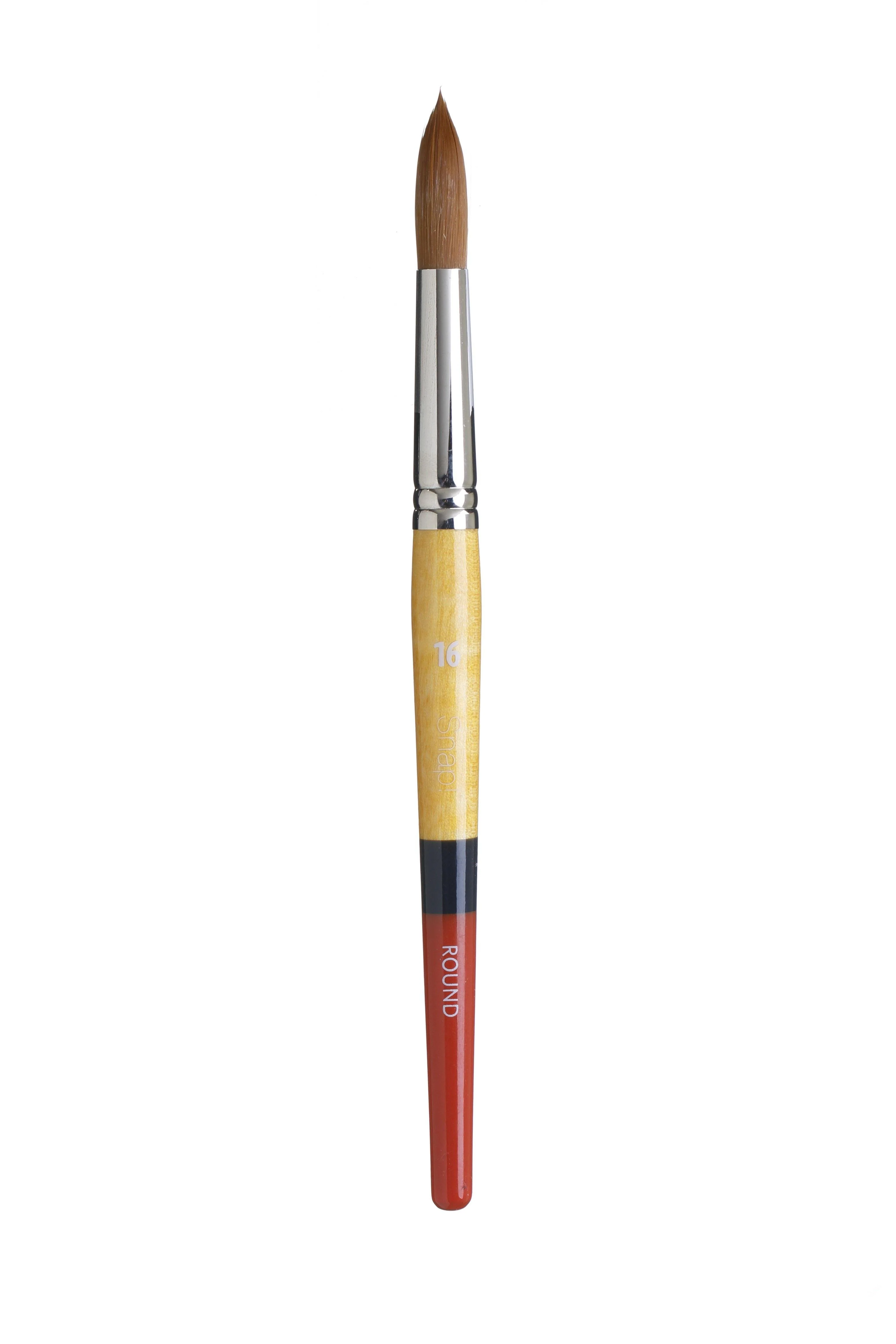 Princeton Snap Series 9650 Short Handle Golden Synthetic Brush for Watercolour, Acrylic - Image 10