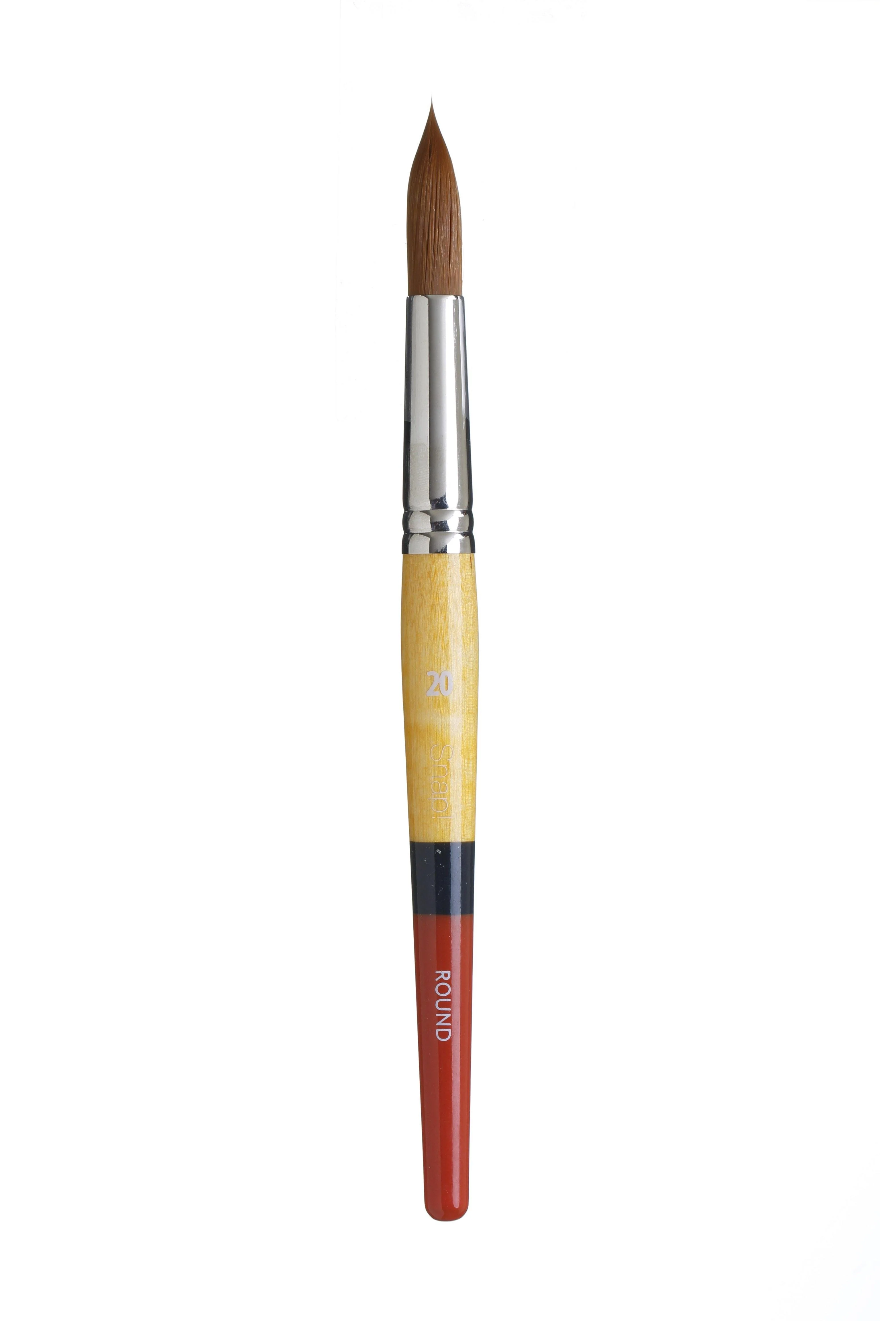 Princeton Snap Series 9650 Short Handle Golden Synthetic Brush for Watercolour, Acrylic - Image 11
