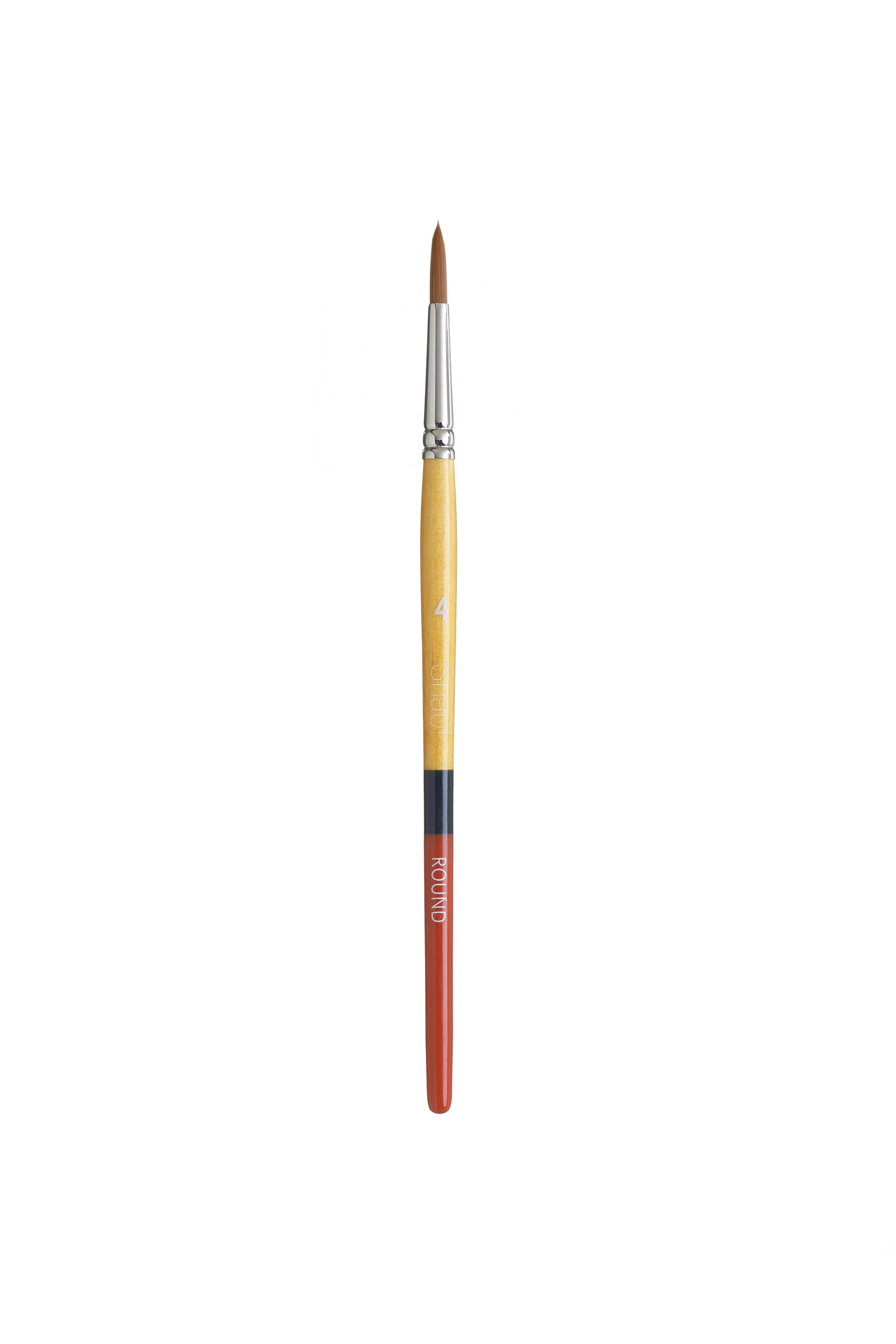 Princeton Snap Series 9650 Short Handle Golden Synthetic Brush for Watercolour, Acrylic - Image 6