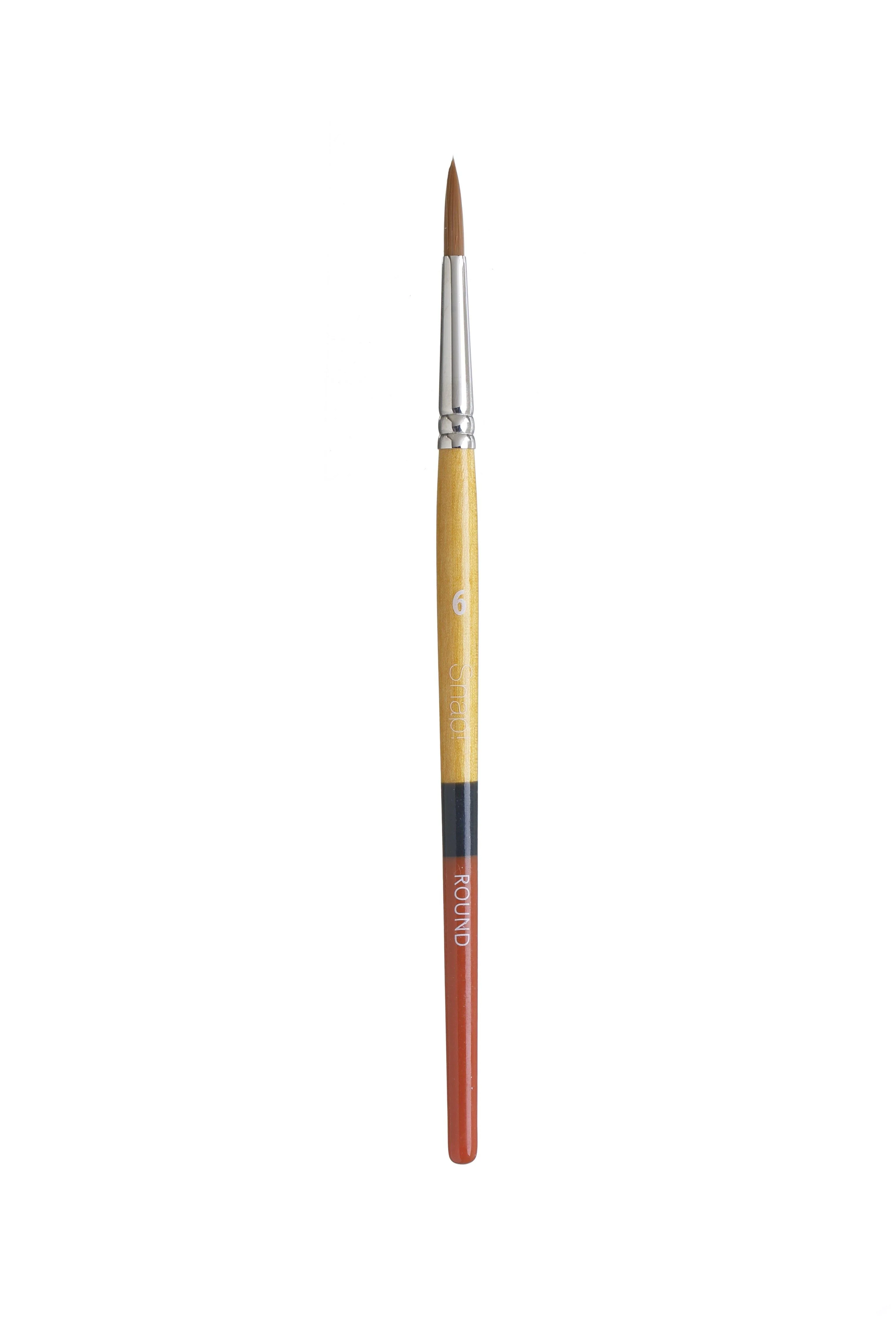 Princeton Snap Series 9650 Short Handle Golden Synthetic Brush for Watercolour, Acrylic - Image 7
