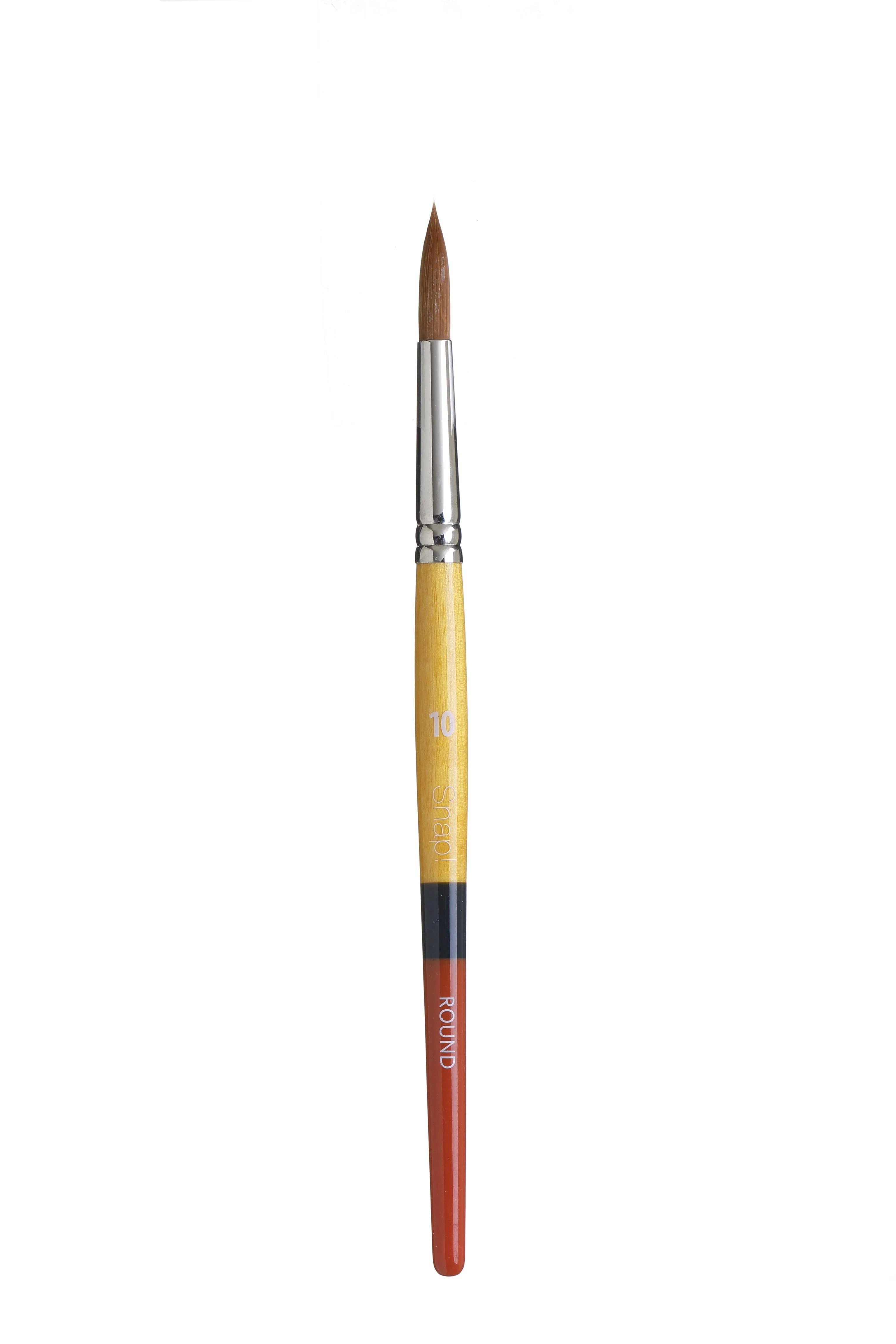 Princeton Snap Series 9650 Short Handle Golden Synthetic Brush for Watercolour, Acrylic - Image 8