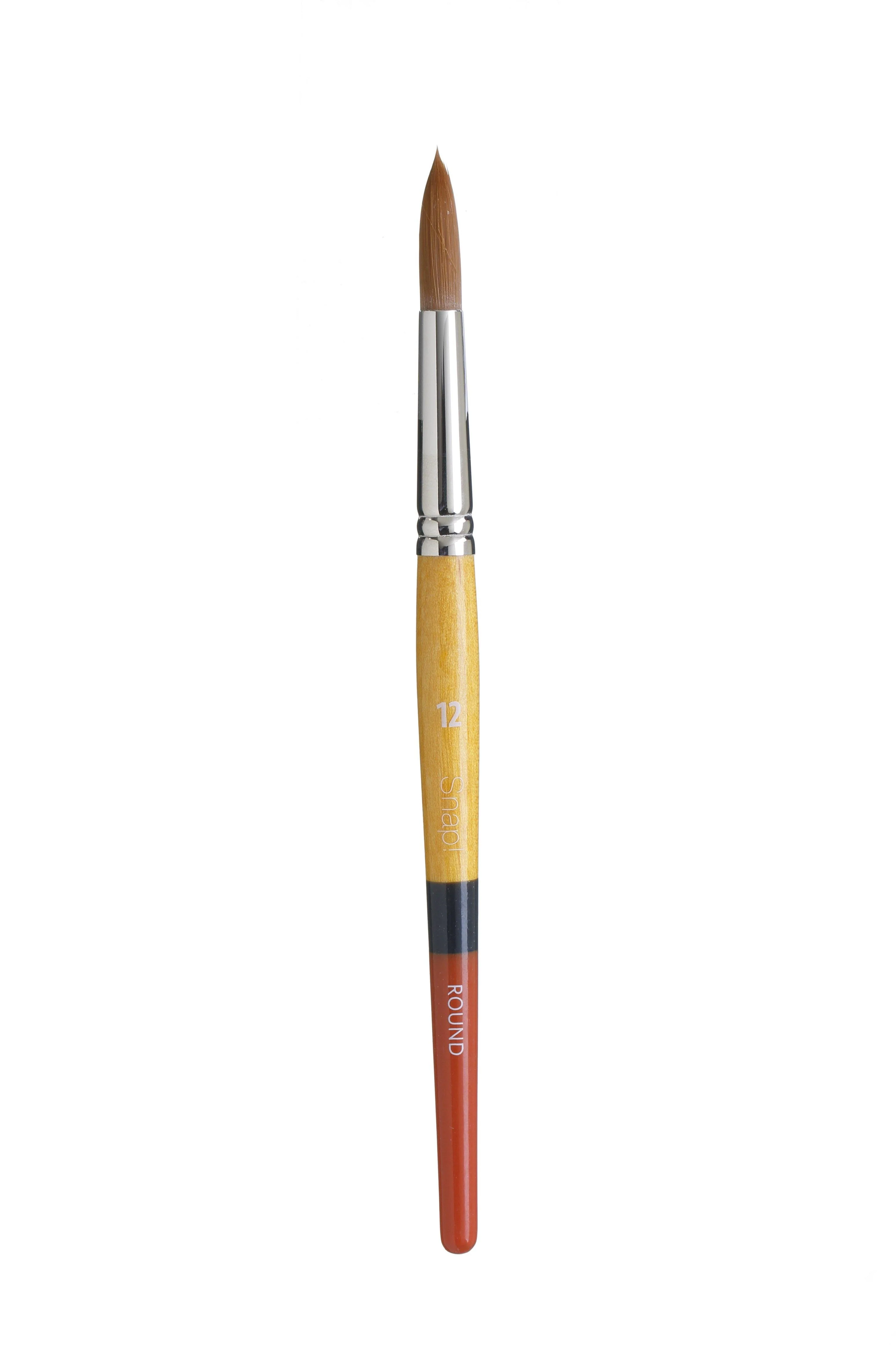 Princeton Snap Series 9650 Short Handle Golden Synthetic Brush for Watercolour, Acrylic - Image 9