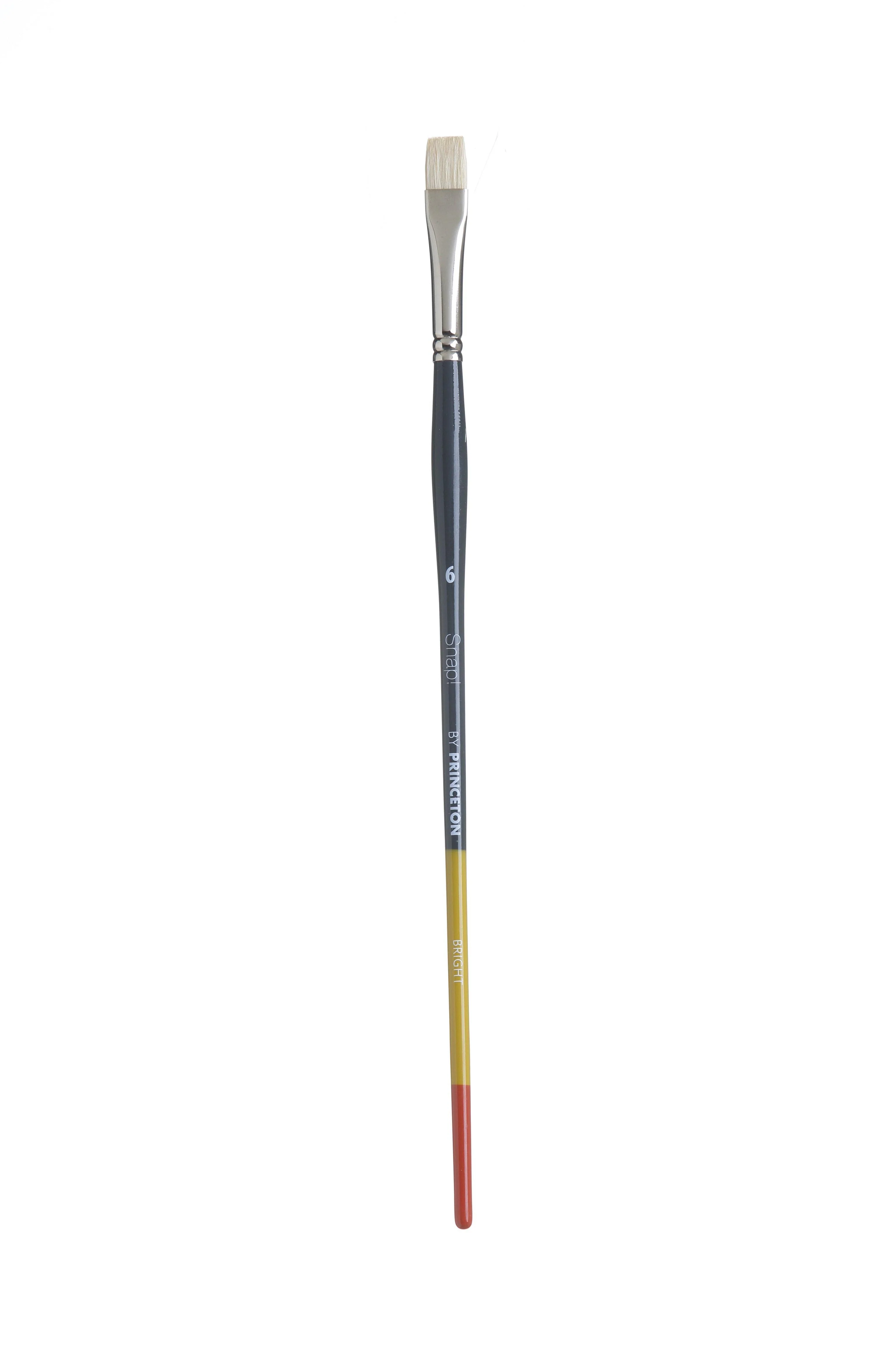 Princeton Snap Series 9700 Long Handle Natural Hog Bristle Brush for Oil, Acrylic - Image 11
