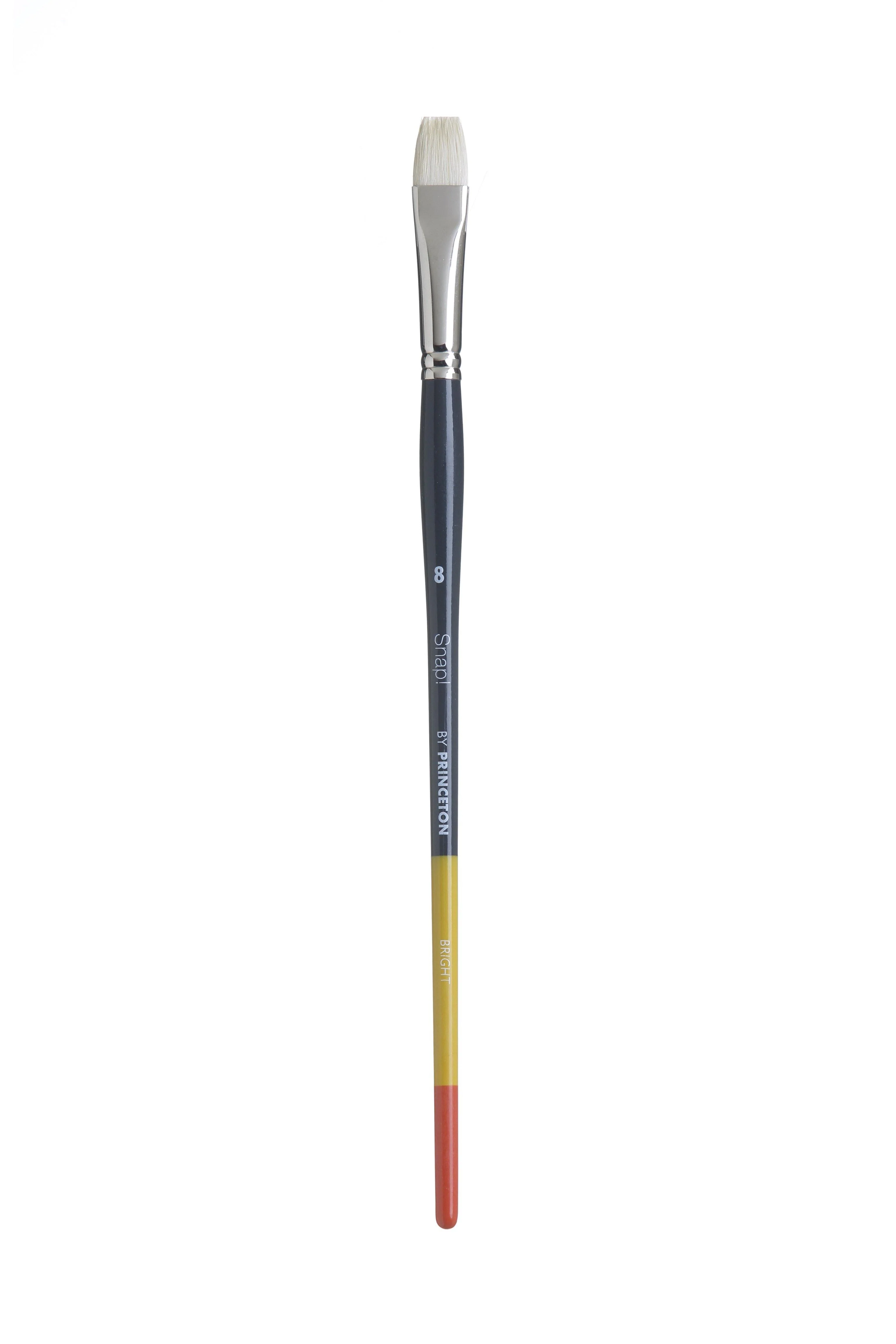 Princeton Snap Series 9700 Long Handle Natural Hog Bristle Brush for Oil, Acrylic - Image 12