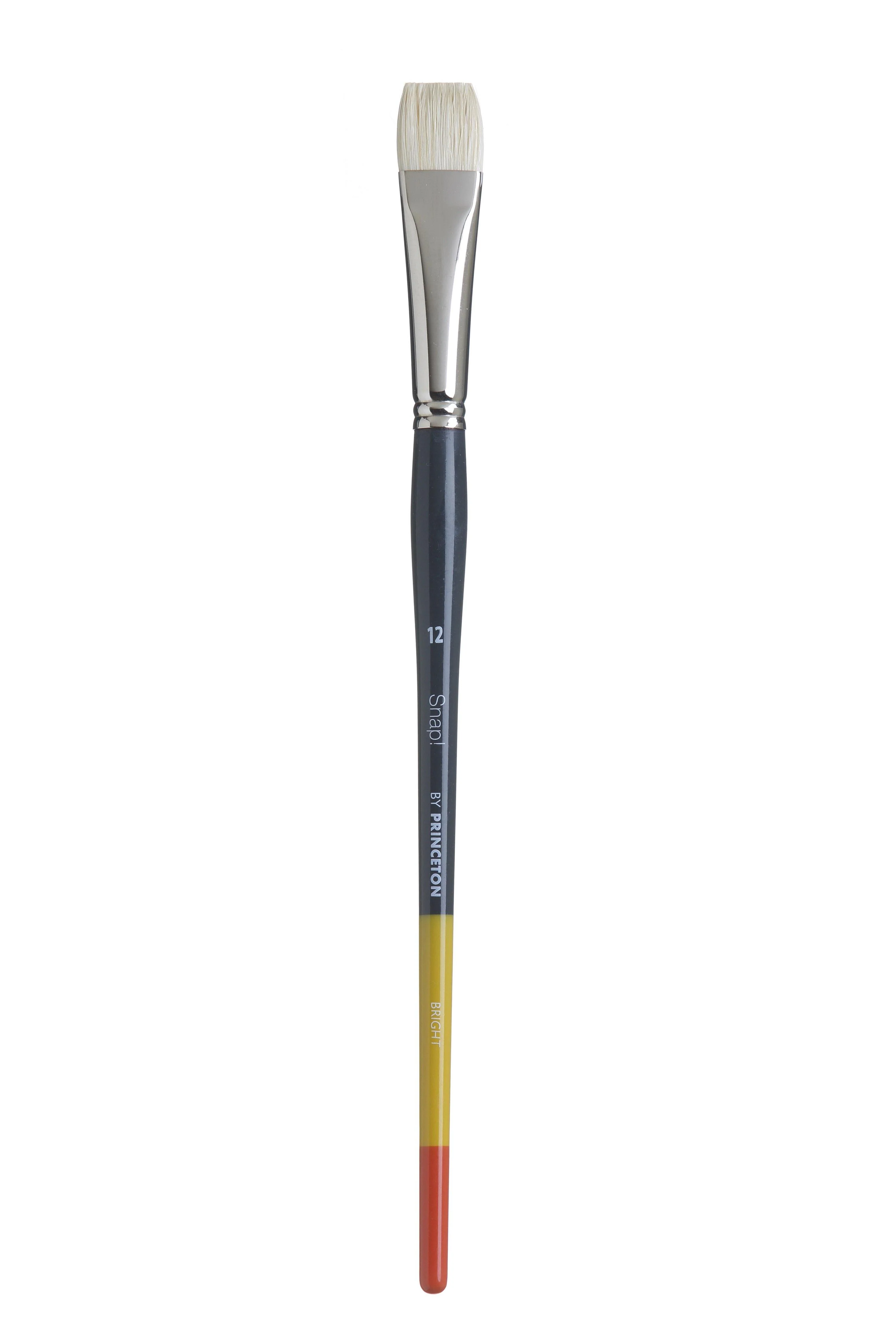 Princeton Snap Series 9700 Long Handle Natural Hog Bristle Brush for Oil, Acrylic - Image 13