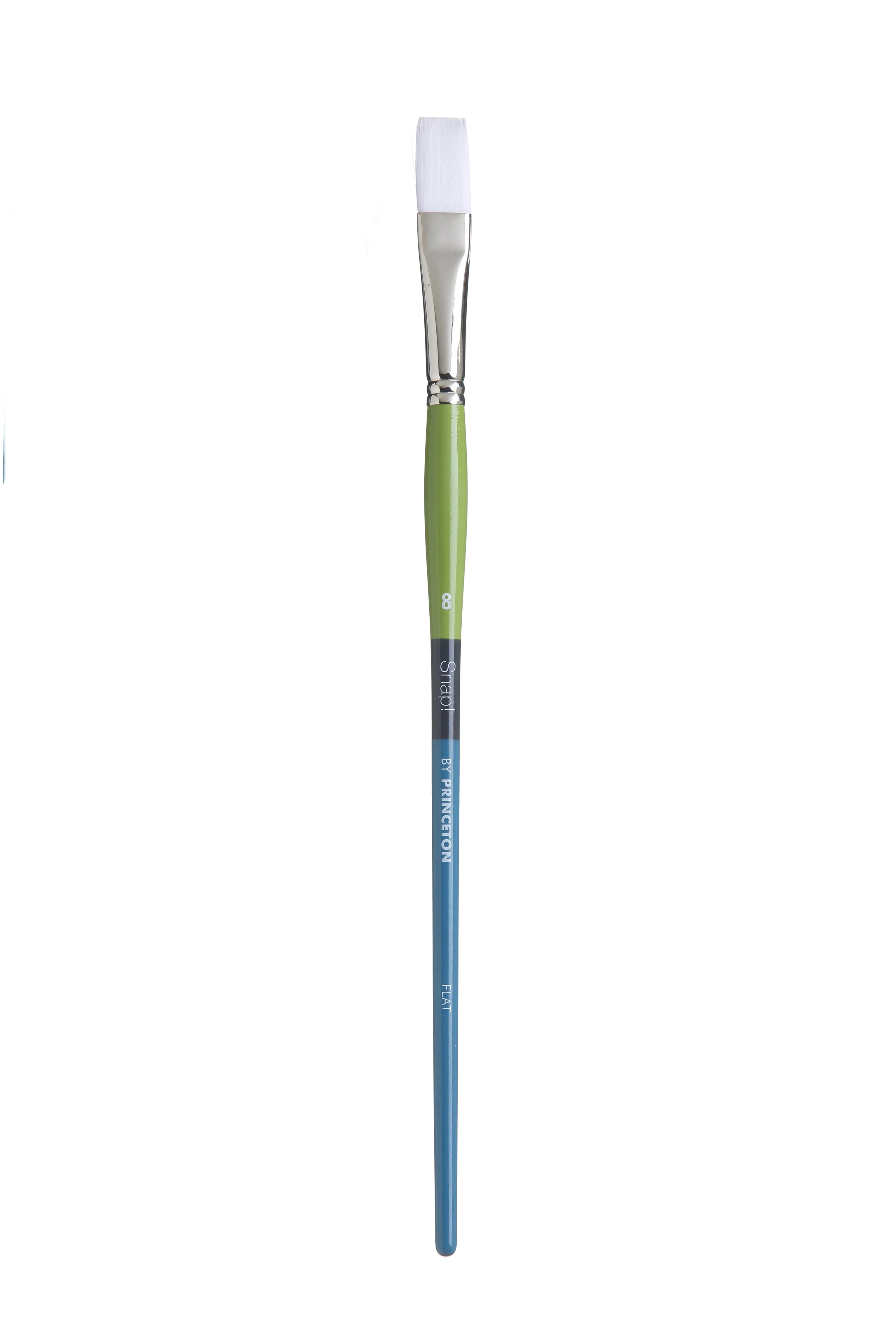 Princeton Snap Series 9800 Long Handle White Synthetic Brush for Watercolour, Acrylic - Image 10