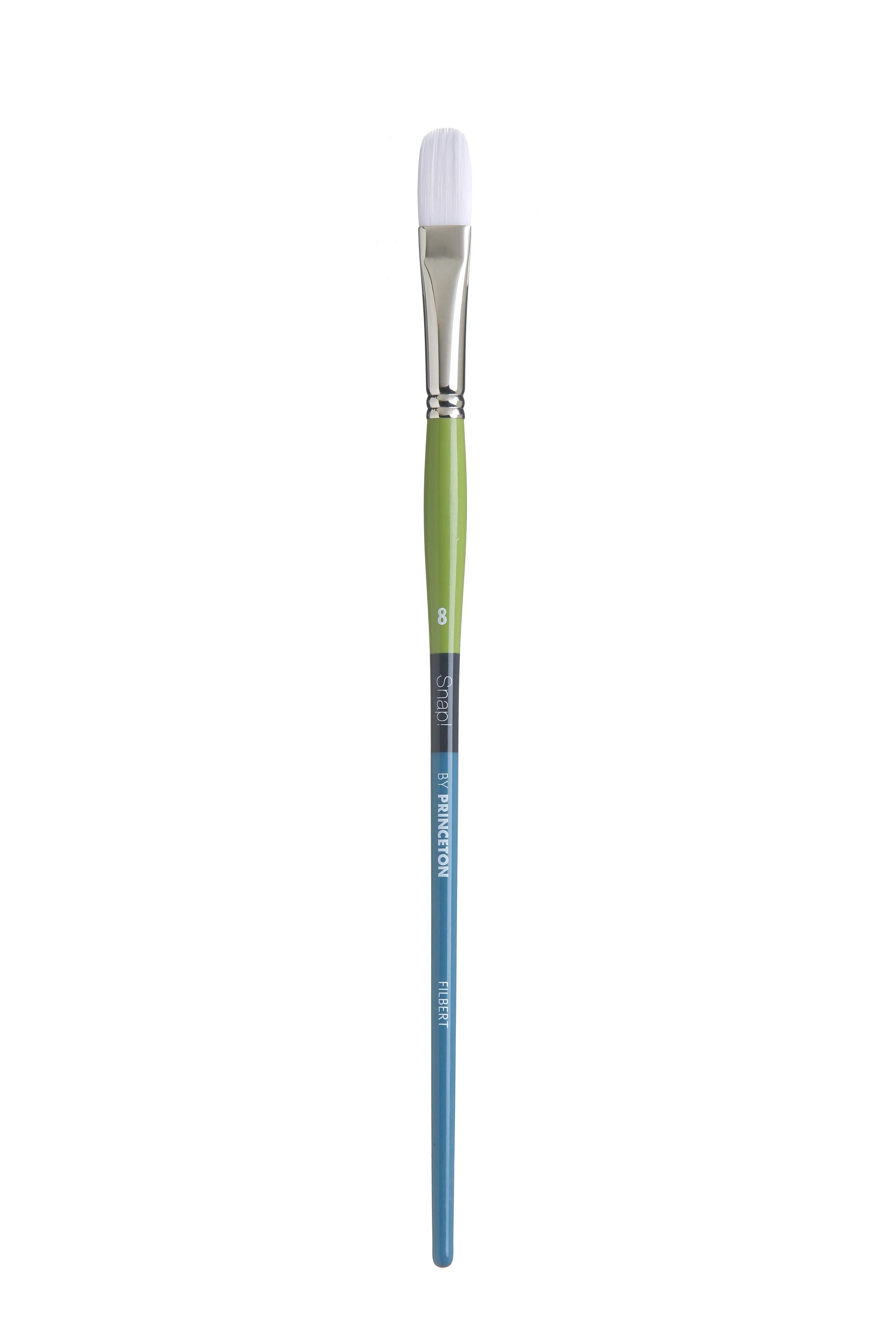Princeton Snap Series 9800 Long Handle White Synthetic Brush for Watercolour, Acrylic - Image 15