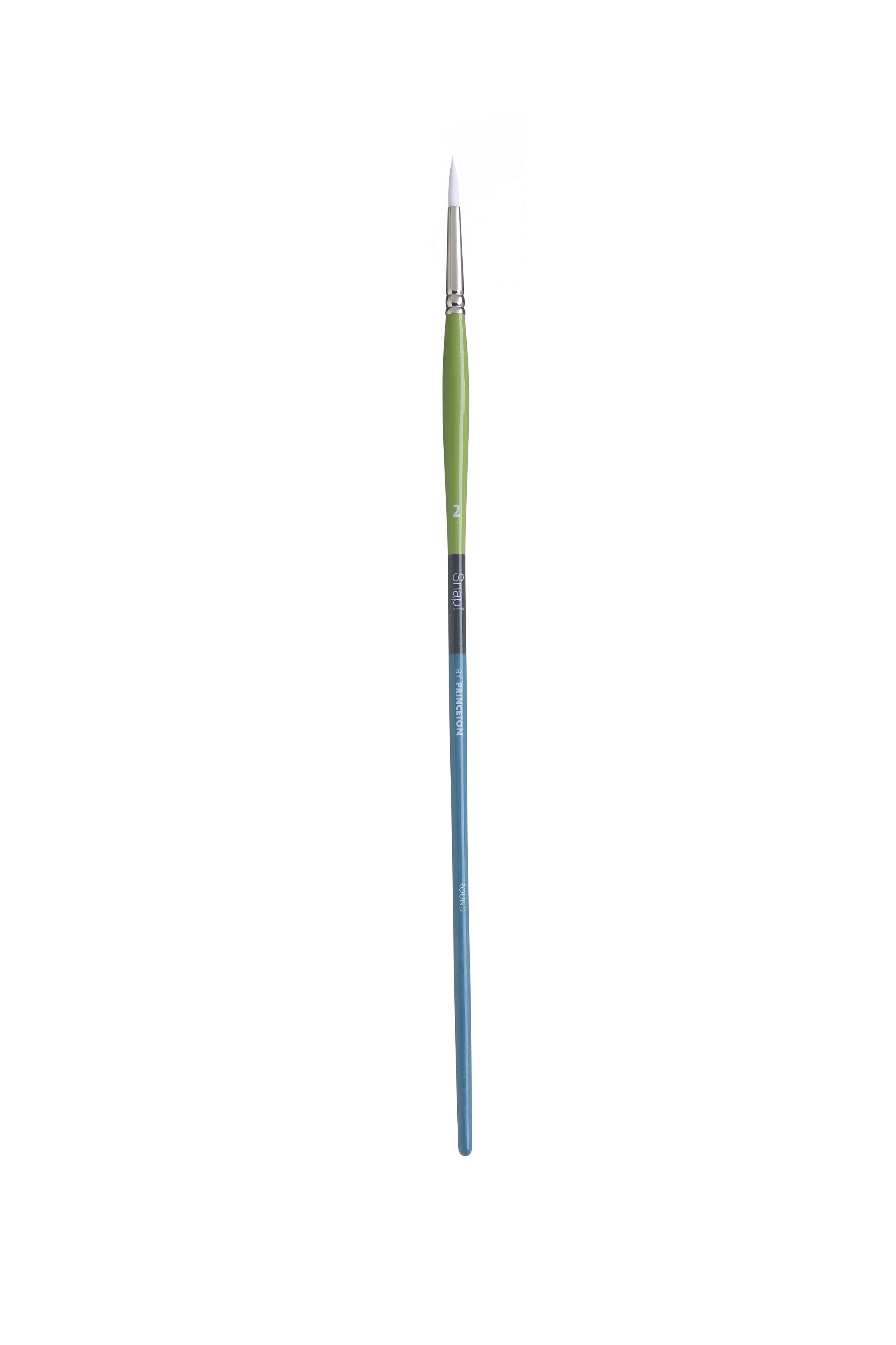 Princeton Snap Series 9800 Long Handle White Synthetic Brush for Watercolour, Acrylic - Image 4