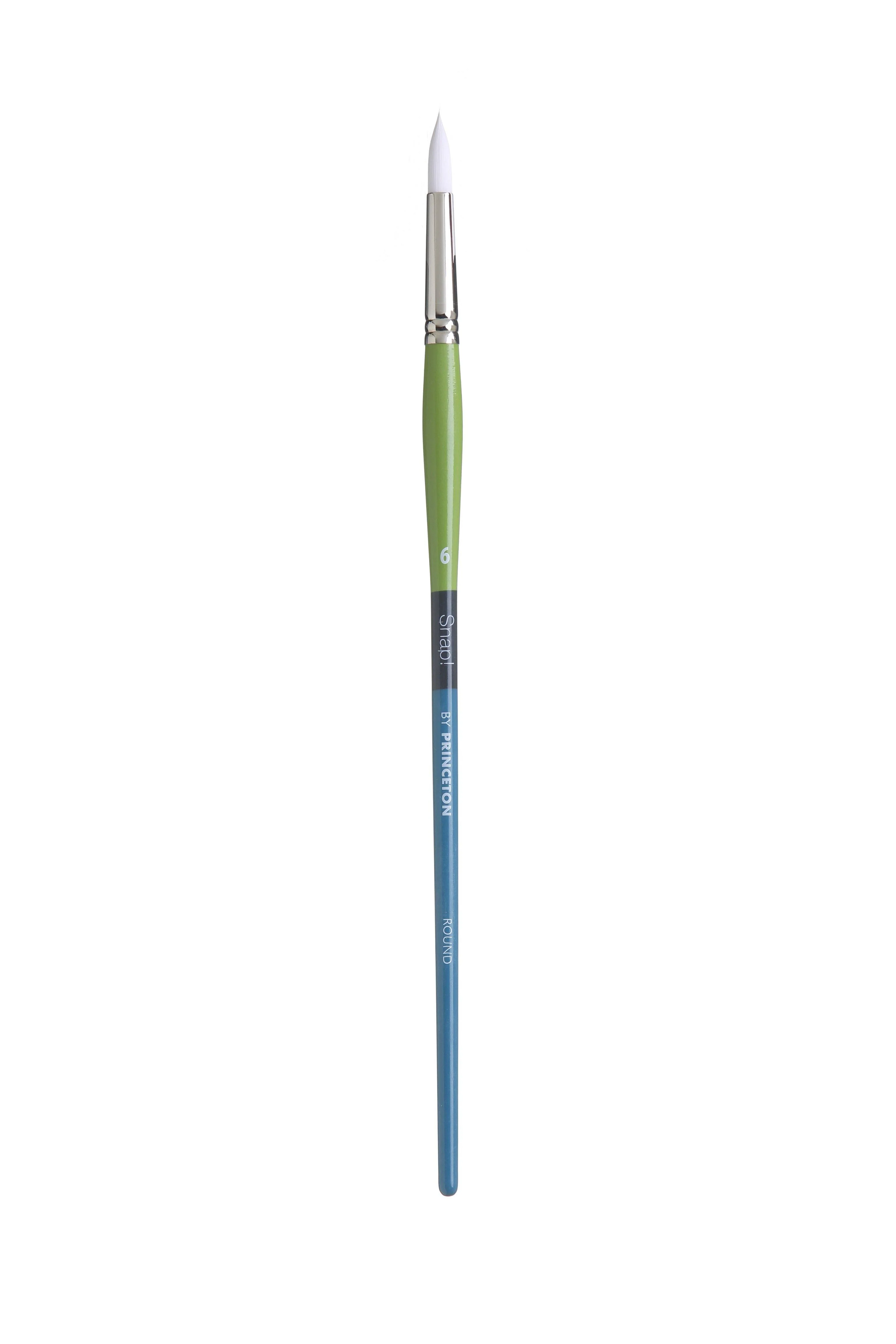Princeton Snap Series 9800 Long Handle White Synthetic Brush for Watercolour, Acrylic - Image 5