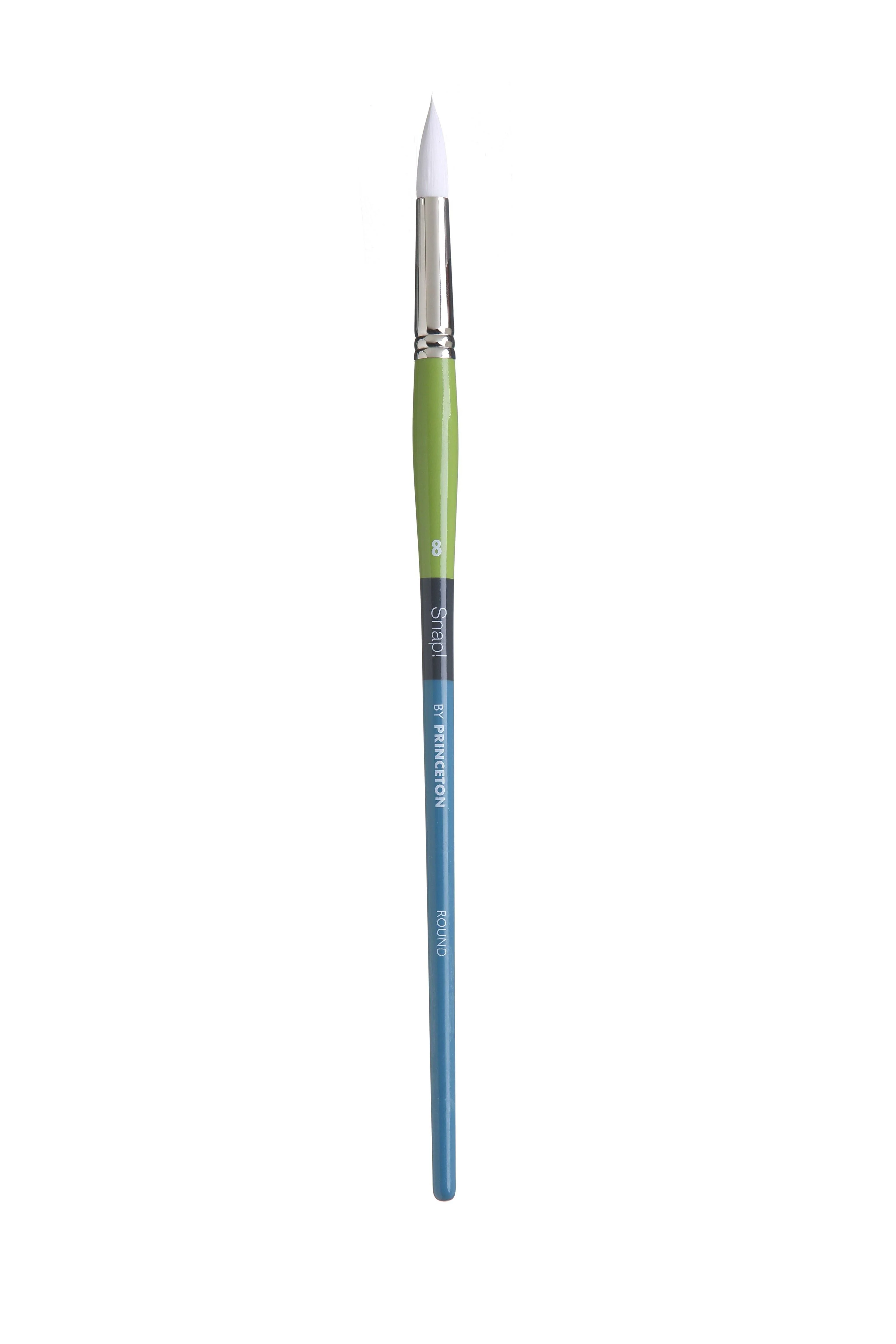 Princeton Snap Series 9800 Long Handle White Synthetic Brush for Watercolour, Acrylic - Image 6