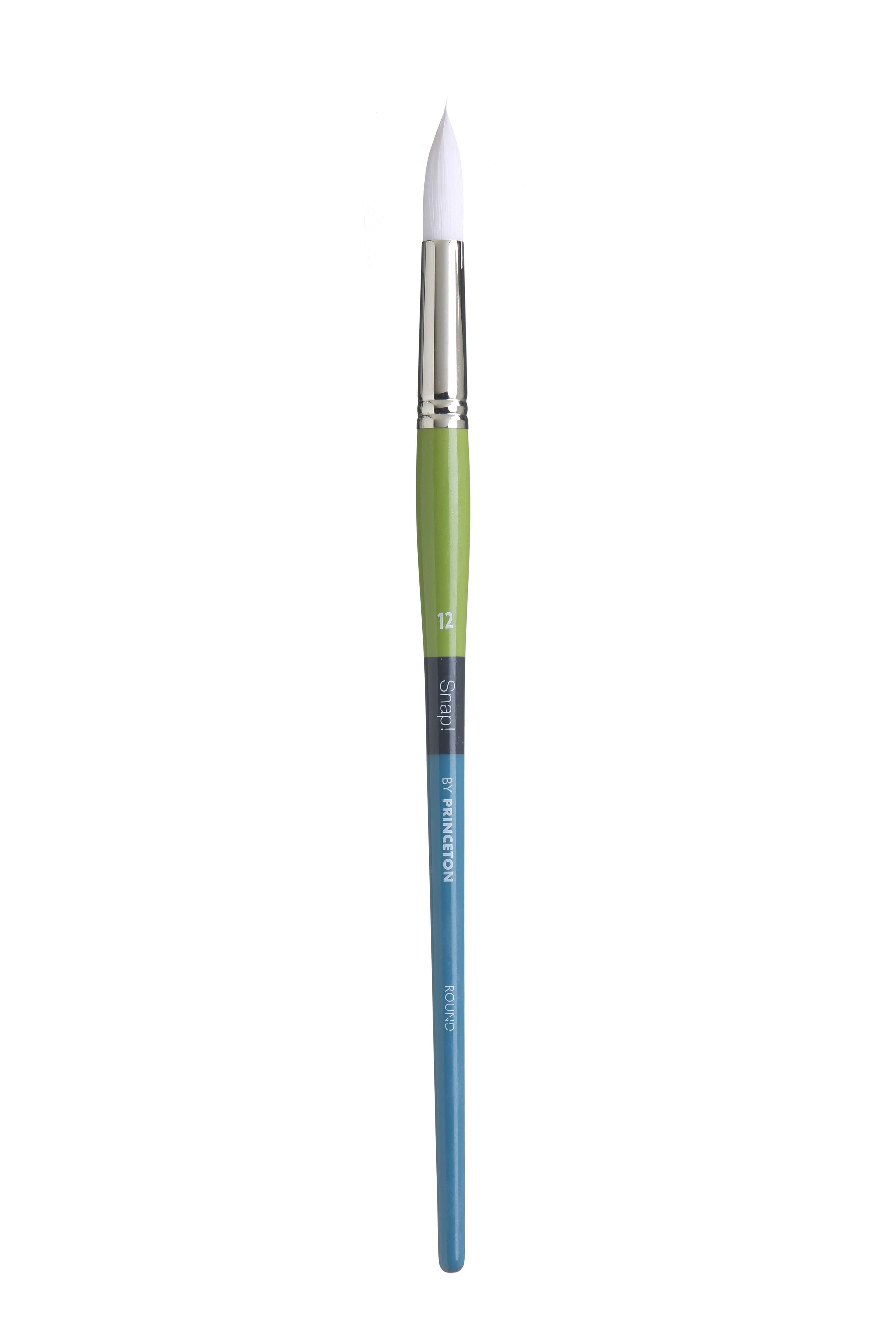 Princeton Snap Series 9800 Long Handle White Synthetic Brush for Watercolour, Acrylic - Image 7