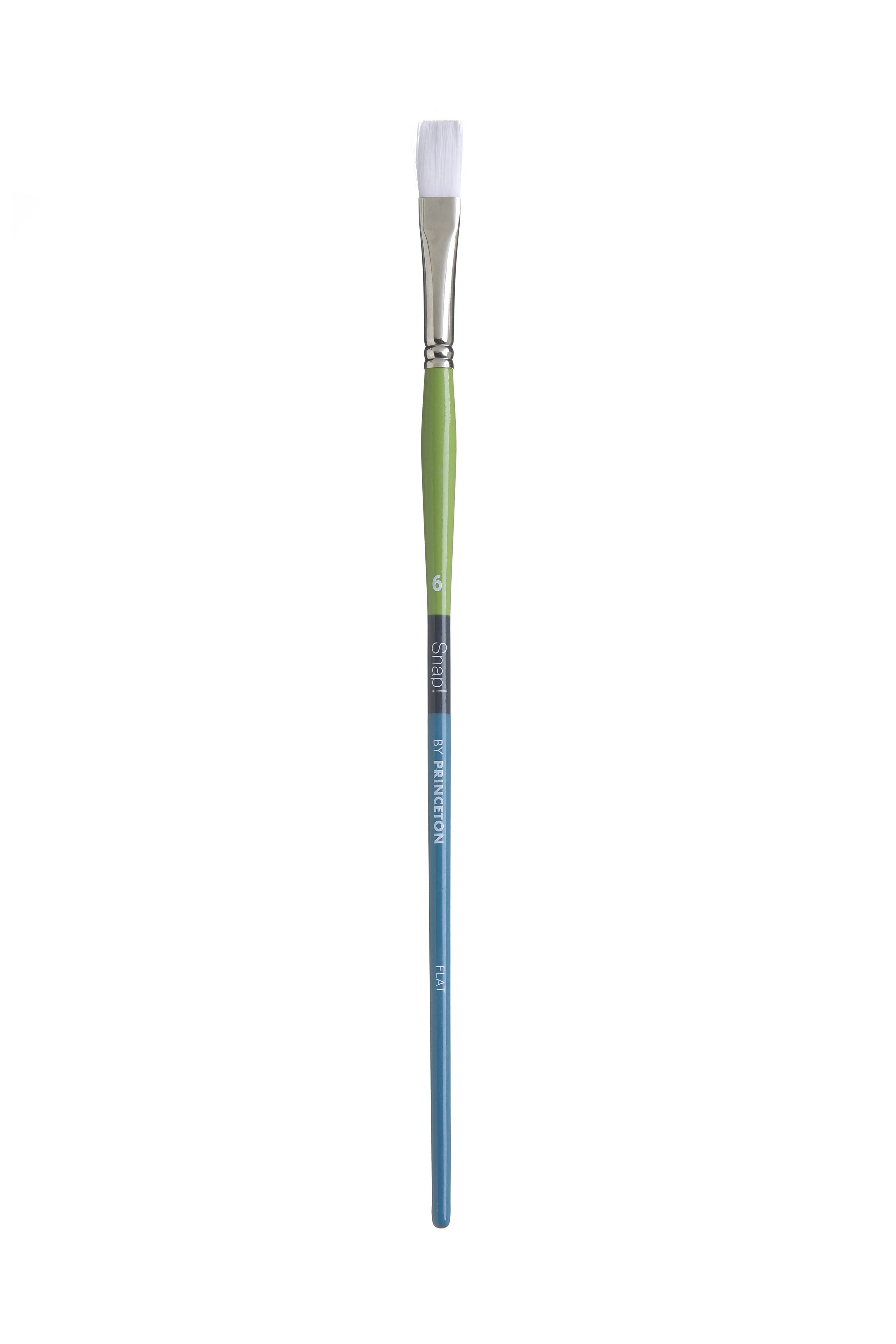 Princeton Snap Series 9800 Long Handle White Synthetic Brush for Watercolour, Acrylic - Image 9