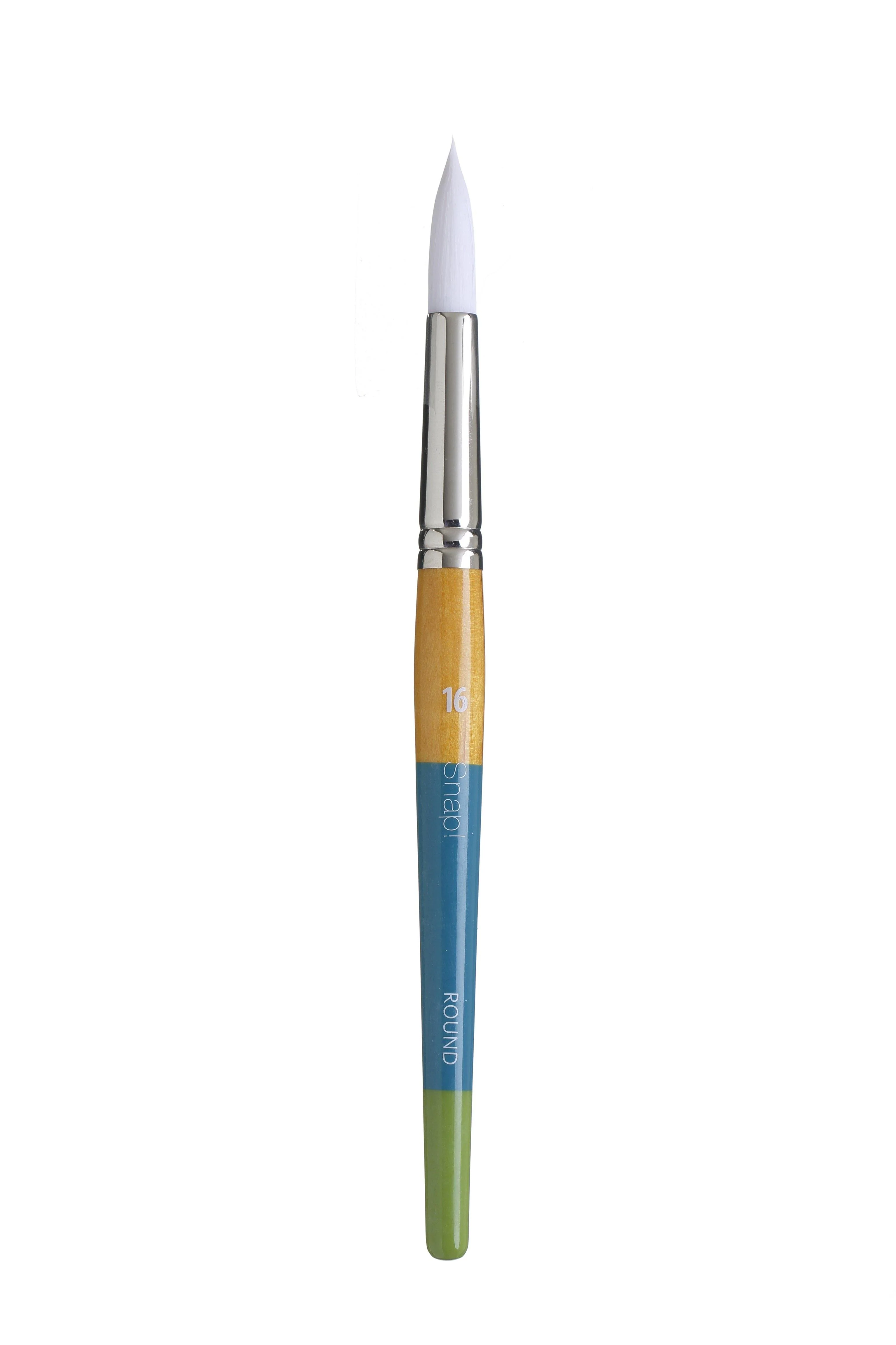 Princeton Snap Series 9850 Short Handle White Synthetic Brush for Watercolour, Acrylic - Image 10