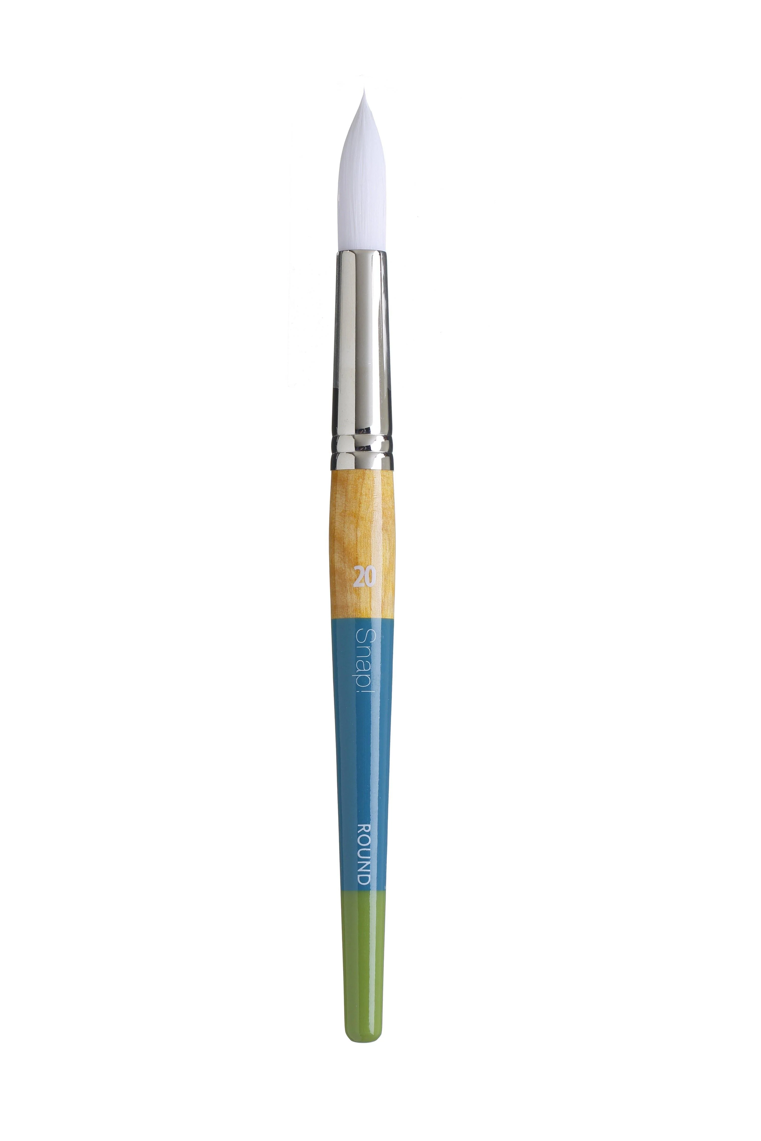 Princeton Snap Series 9850 Short Handle White Synthetic Brush for Watercolour, Acrylic - Image 11
