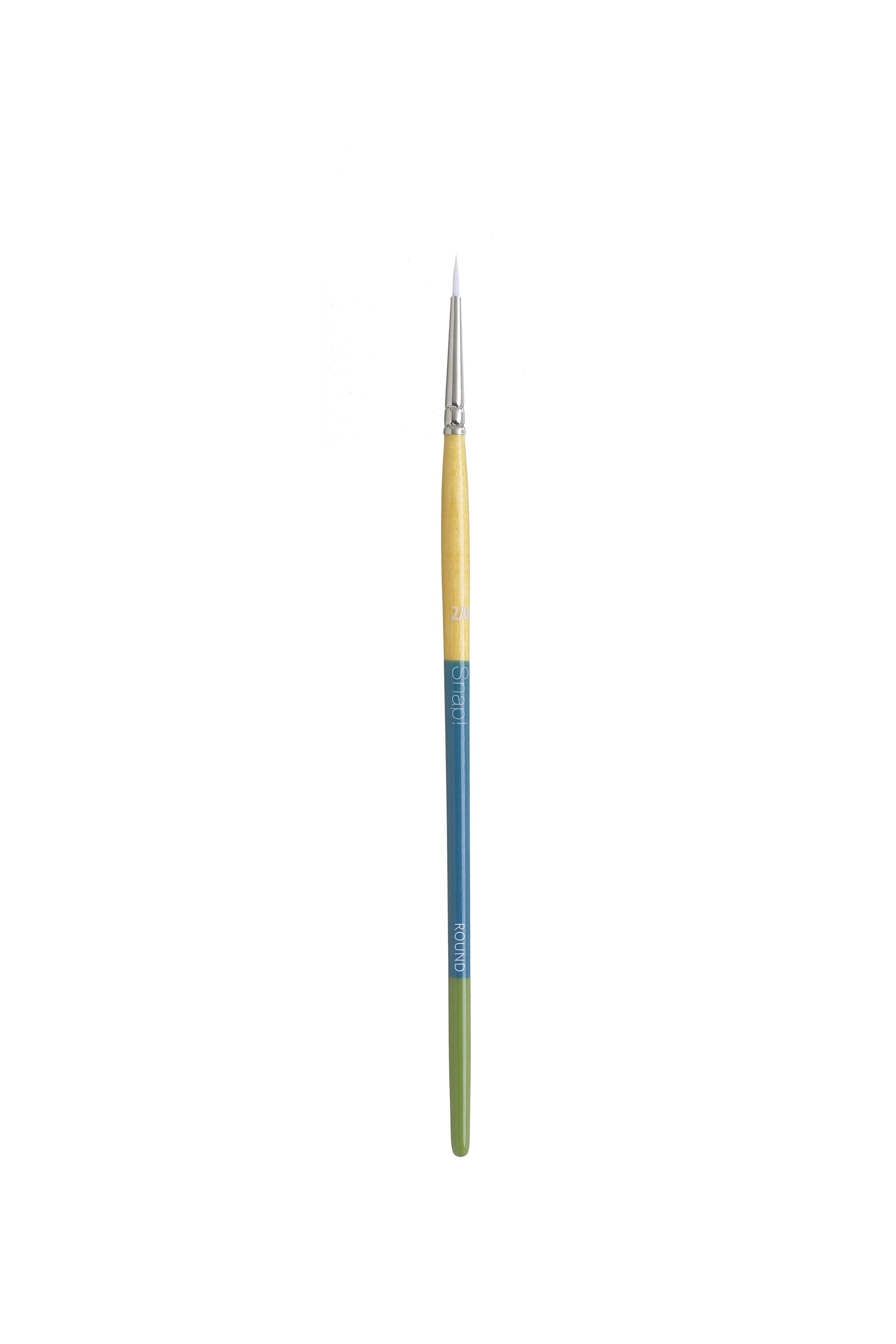 Princeton Snap Series 9850 Short Handle White Synthetic Brush for Watercolour, Acrylic - Image 3