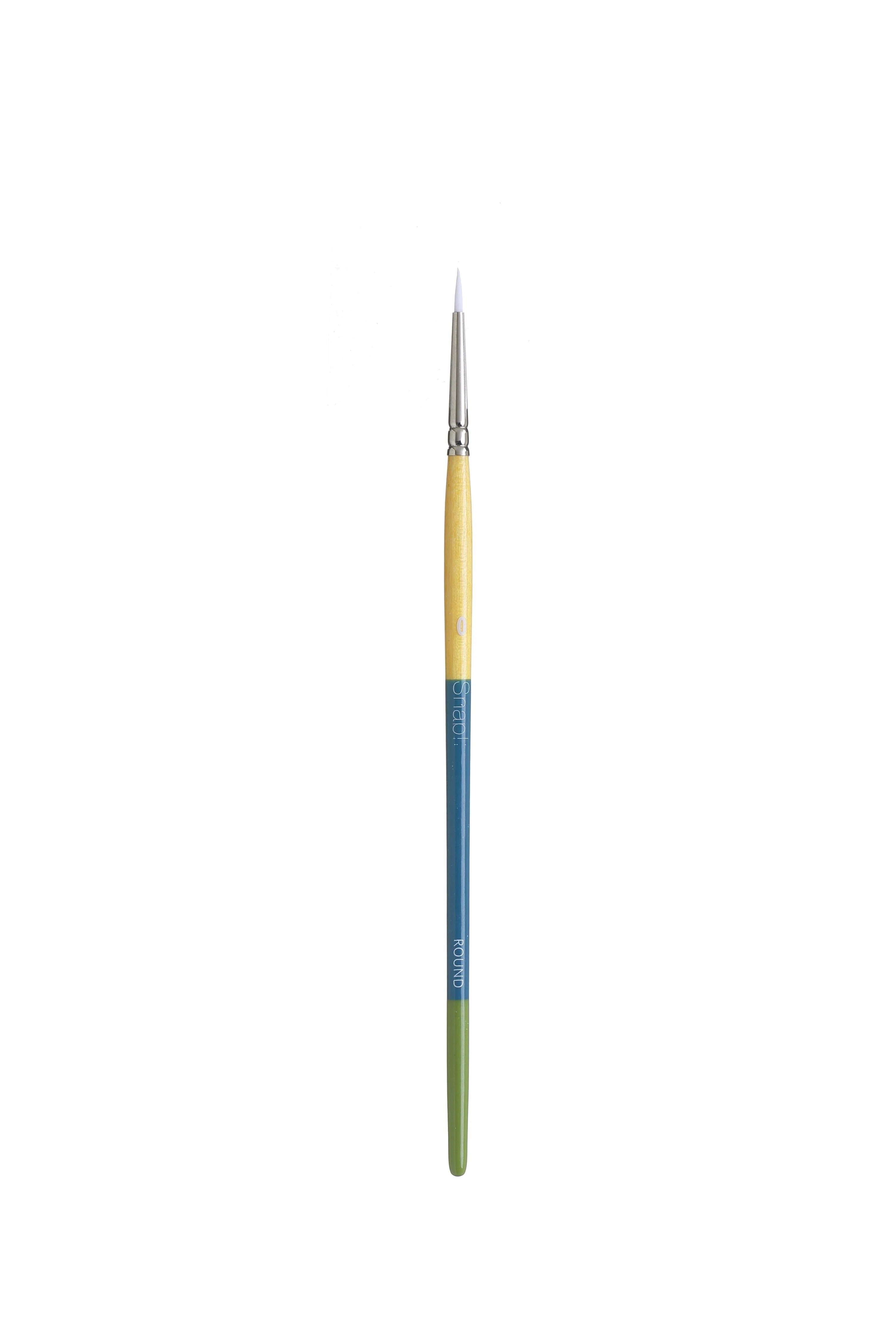 Princeton Snap Series 9850 Short Handle White Synthetic Brush for Watercolour, Acrylic - Image 4