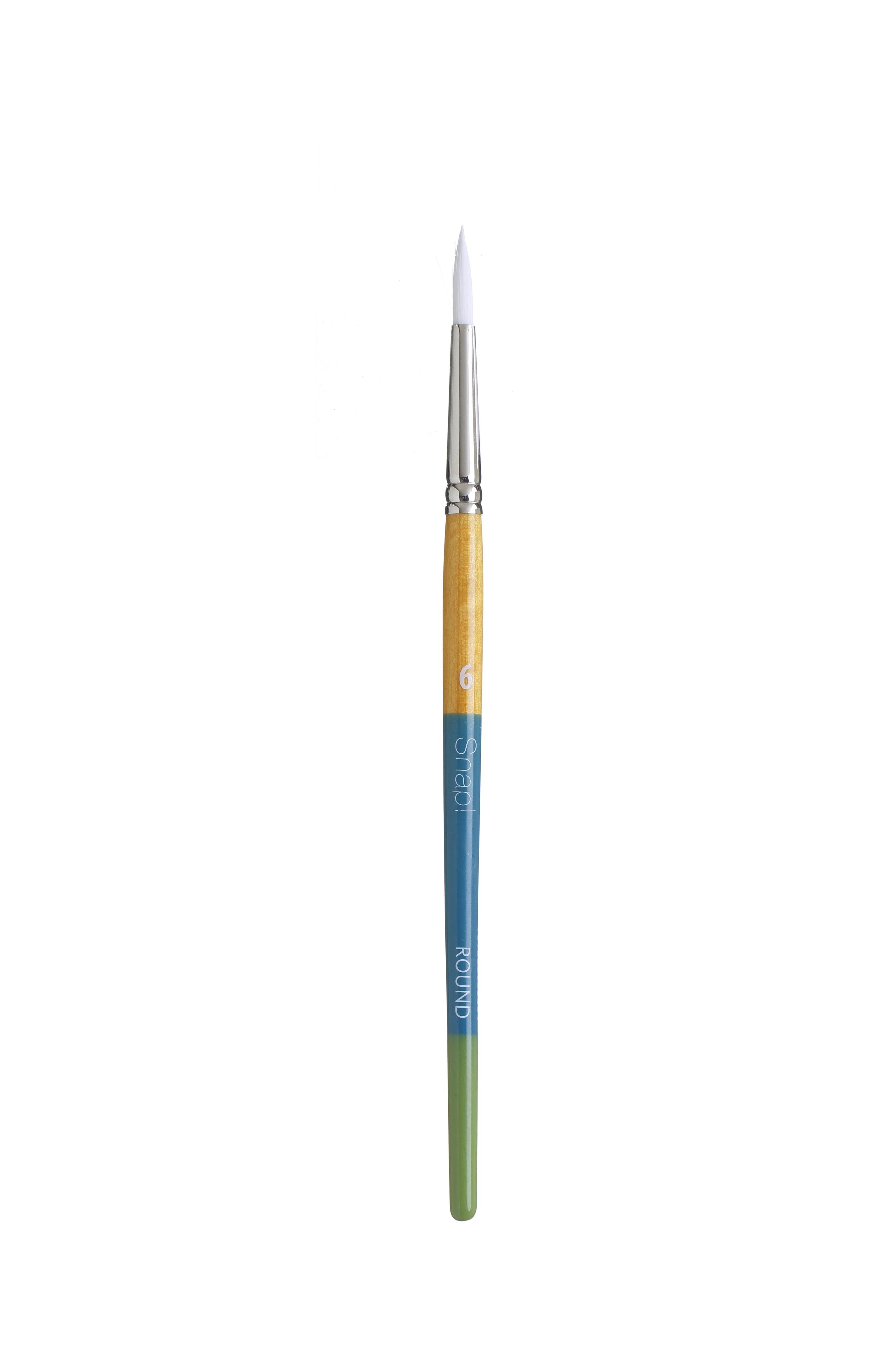 Princeton Snap Series 9850 Short Handle White Synthetic Brush for Watercolour, Acrylic - Image 7