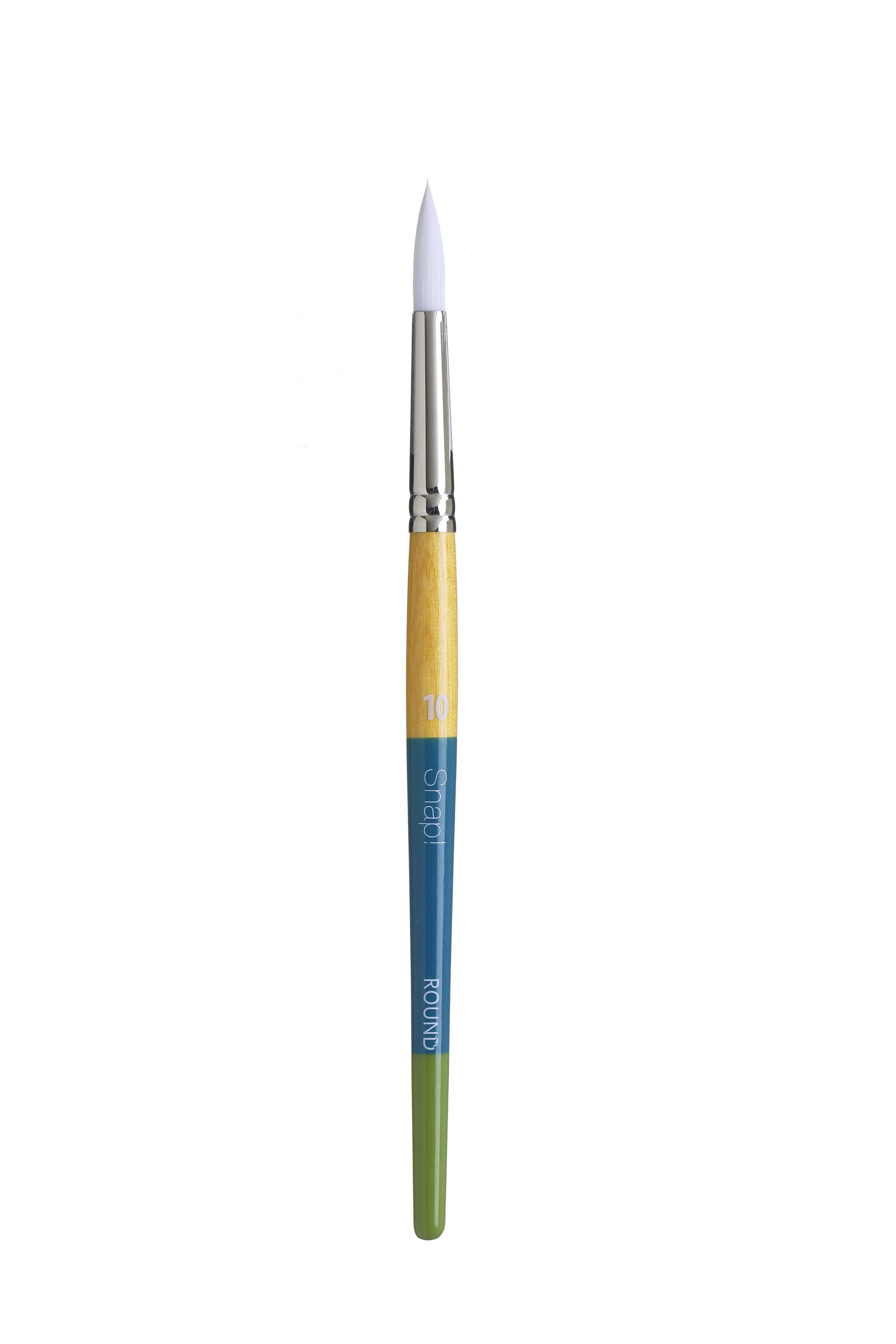 Princeton Snap Series 9850 Short Handle White Synthetic Brush for Watercolour, Acrylic - Image 8