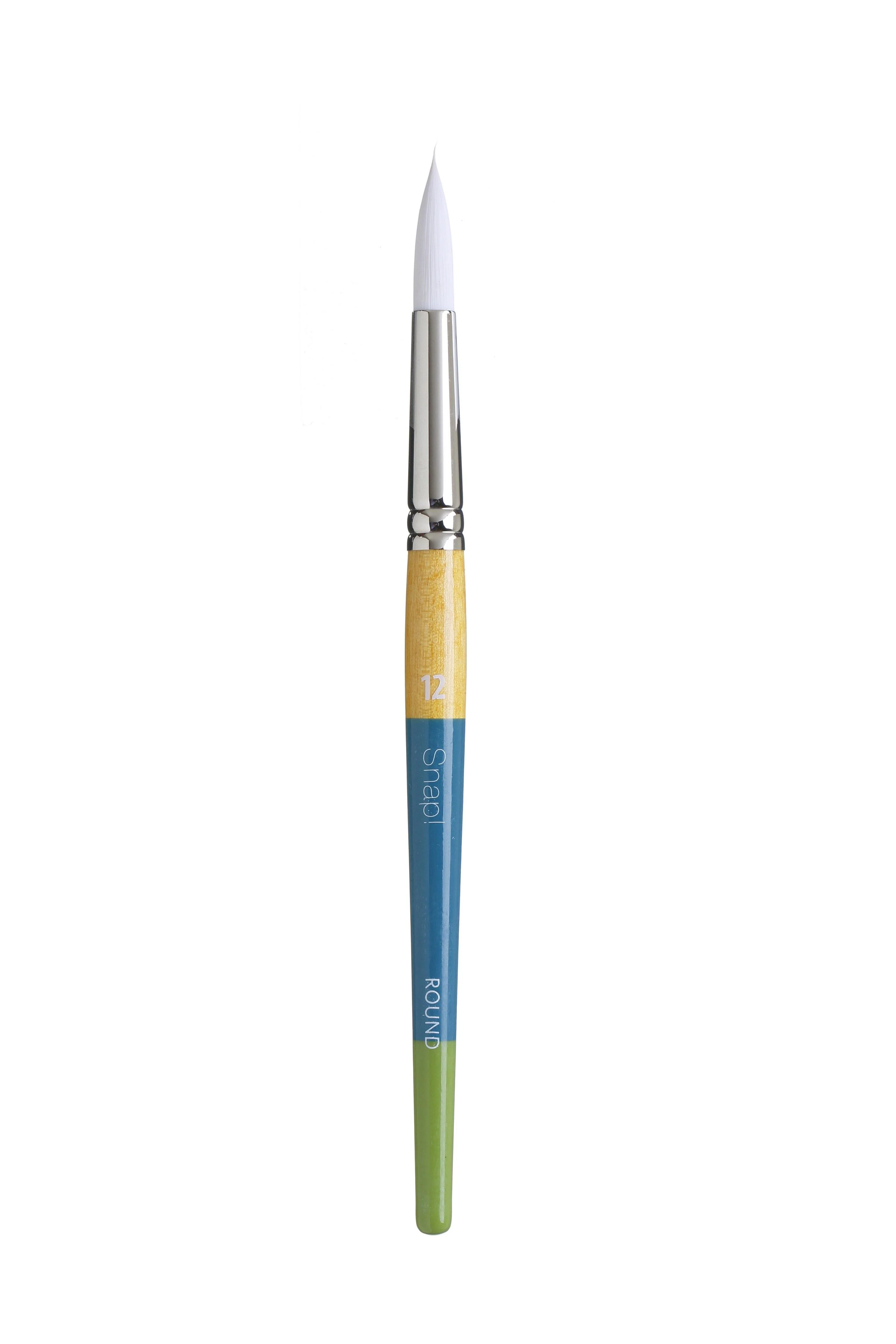 Princeton Snap Series 9850 Short Handle White Synthetic Brush for Watercolour, Acrylic - Image 9