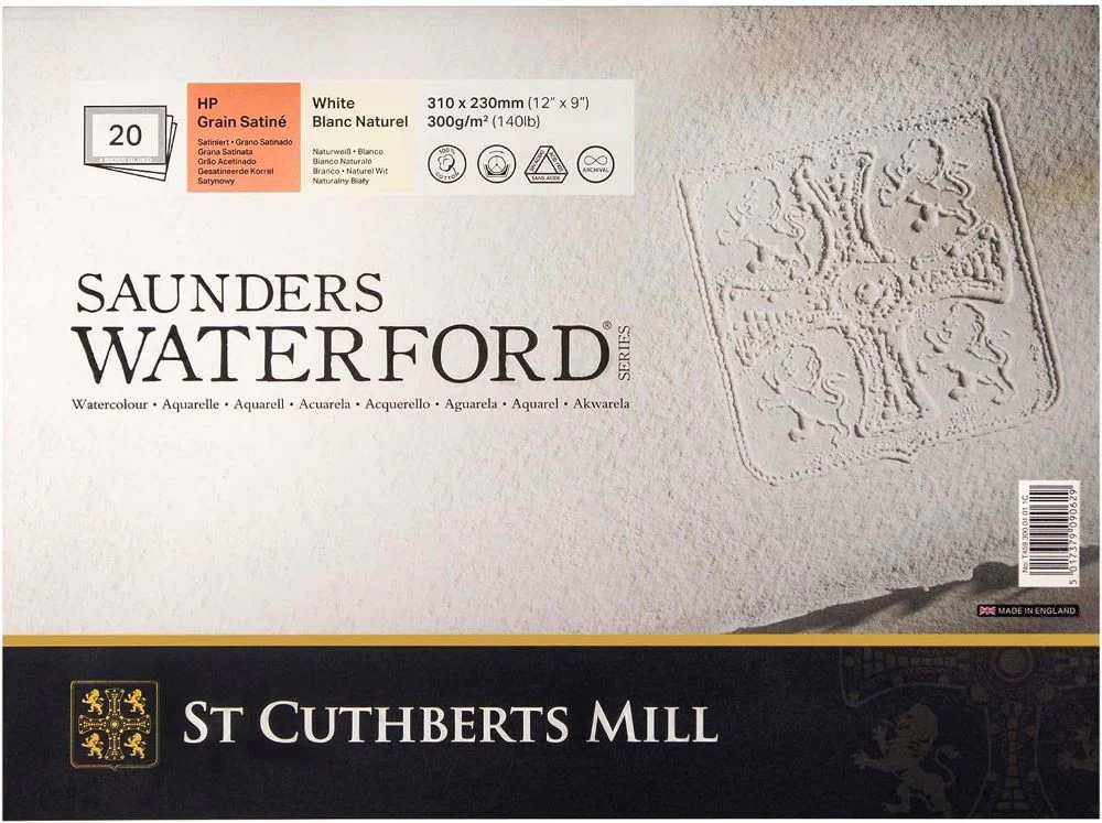 Saunders Waterford Watercolour Paper Blocks 300gsm 20 Sheets - Image 4
