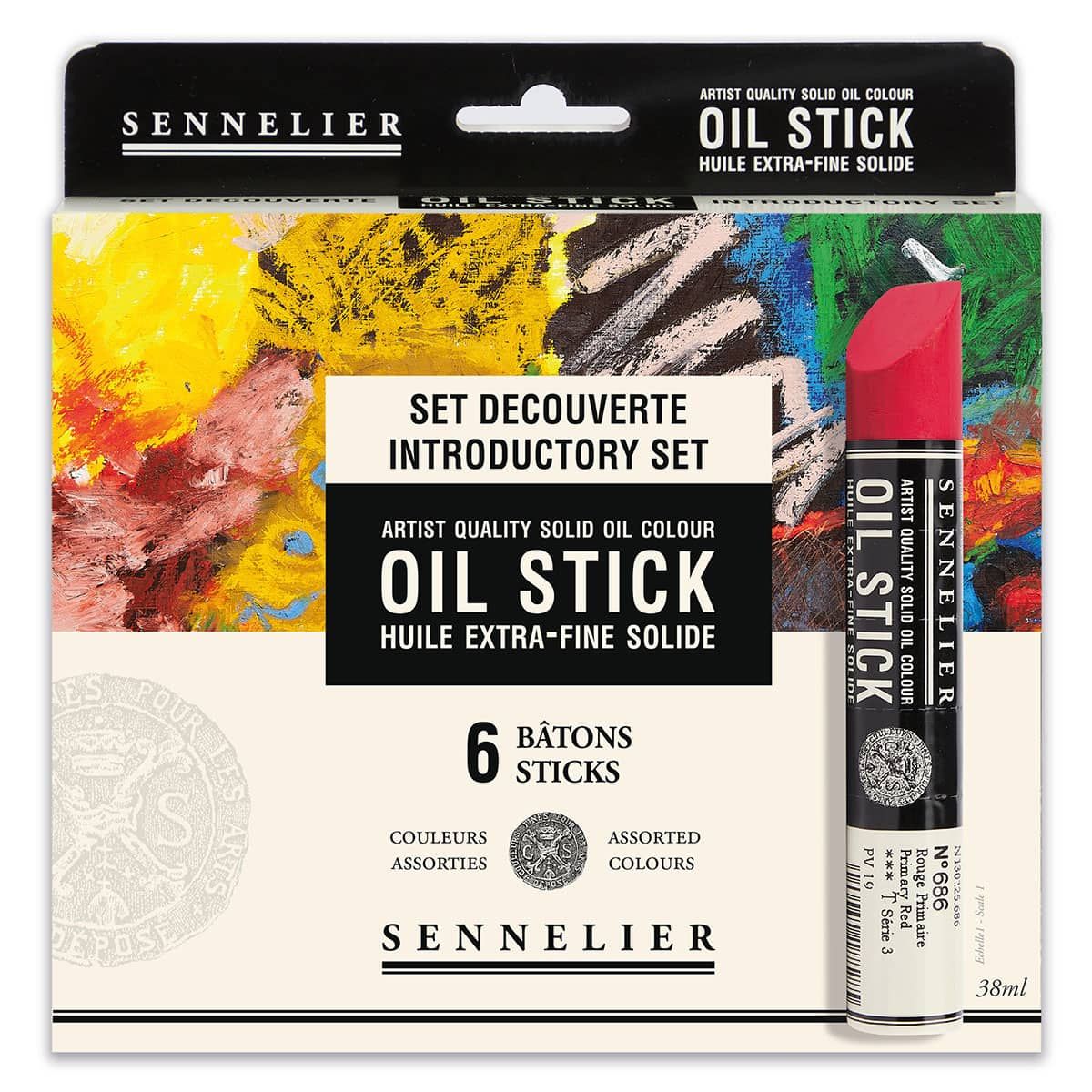 Sennelier Artists' Oil Paint Sticks Set of 6 x 38ml - Image 2