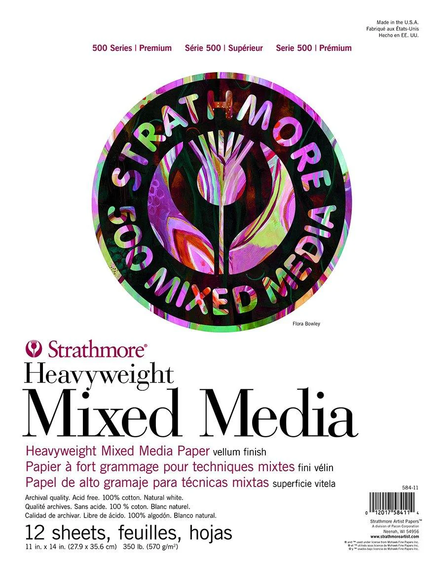 Strathmore 500 Series Mixed Media Extra Heavyweight Pads 570GSM - Image 3