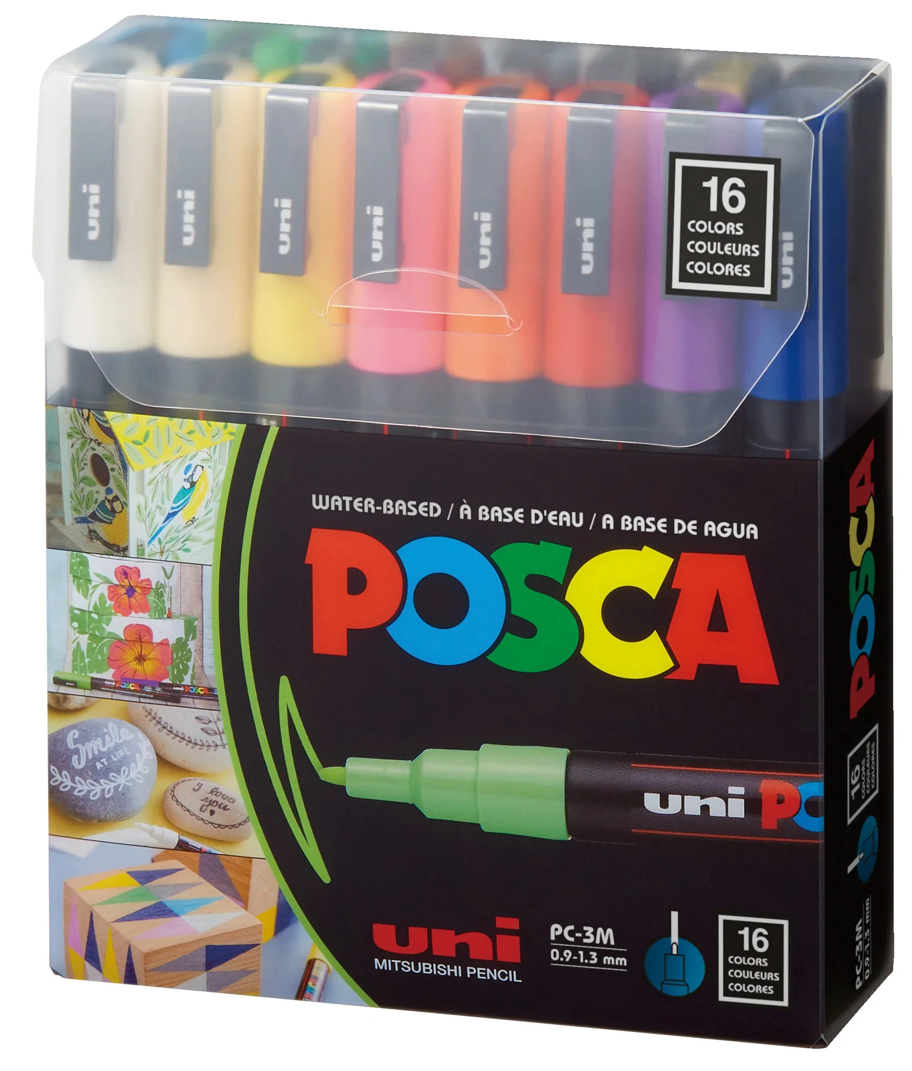 Uni POSCA Water-based Pigment Ink Marker - Fine(0.9-1.3mm) Bullet Tip(PC-3M) - Image 51